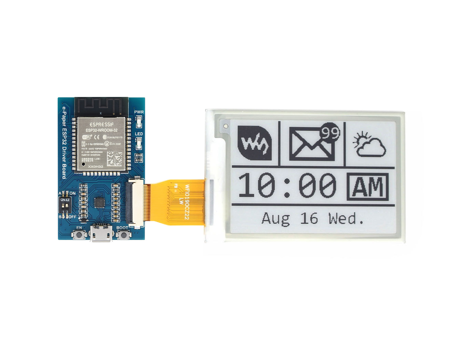 Waveshare ESP32 Epaper Driver  - Display Epaper 2.9 评论和价格